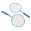 1 Pair Children Badminton Racket Set with Carrying 11