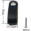 8 Pieces Leather Handle. Cabinet Handle In Black Leather. Leather Handle With 6