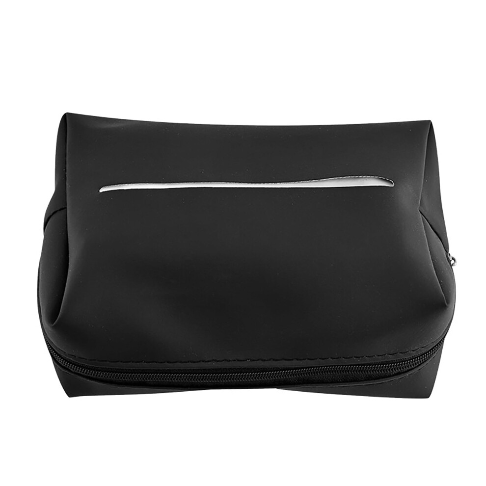 Car Tissue Box Sunshade Seat Backrest Hanging Holder, Armrest Tissue Storage Organizer 1.0*1.0*1.0 Black 6038364308085
