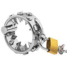 Stainless Steel Penis Rings with Spikes - Durable Metal Scrotal, Testicle, Cock, Glans, and Foreskin Rings for Men
