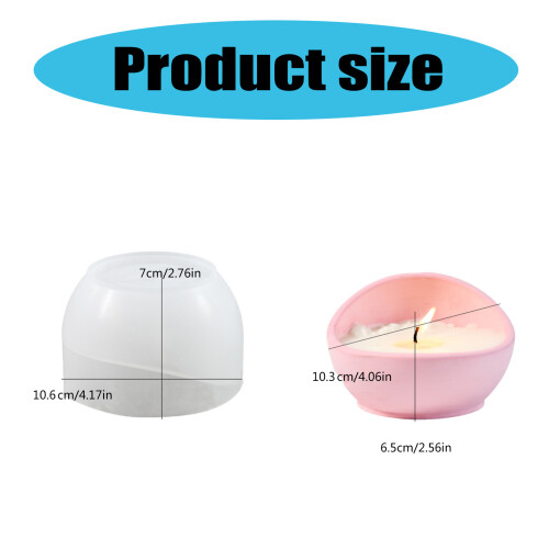 Flexible Silicone Mold With Semi Round Designs Home Accessory 2