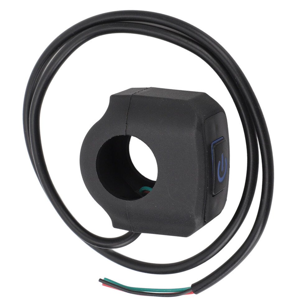 22Mm Waterproof Handlebar Control Switch For Motorcycles With Horn & Head Blue/Light 4611348907874