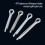 410Pcs Cotter Pin Split Pin Fastener Hitch Pin 6 Size Rustproof 4
