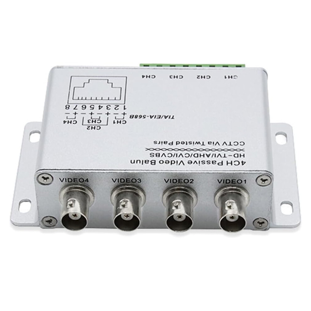 Utp 4 Channel Passive Video Balun Bnc To Rj45 Networking 7627000067364