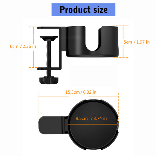 Clip On Table AntiSpill Cup Holder Drink Mount Drinking Cup 2