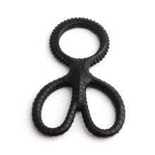 Elastic Silicone Triangular Penis Ring for Delayed Ejaculation, Extreme SM, and Enhanced Pleasure for Men