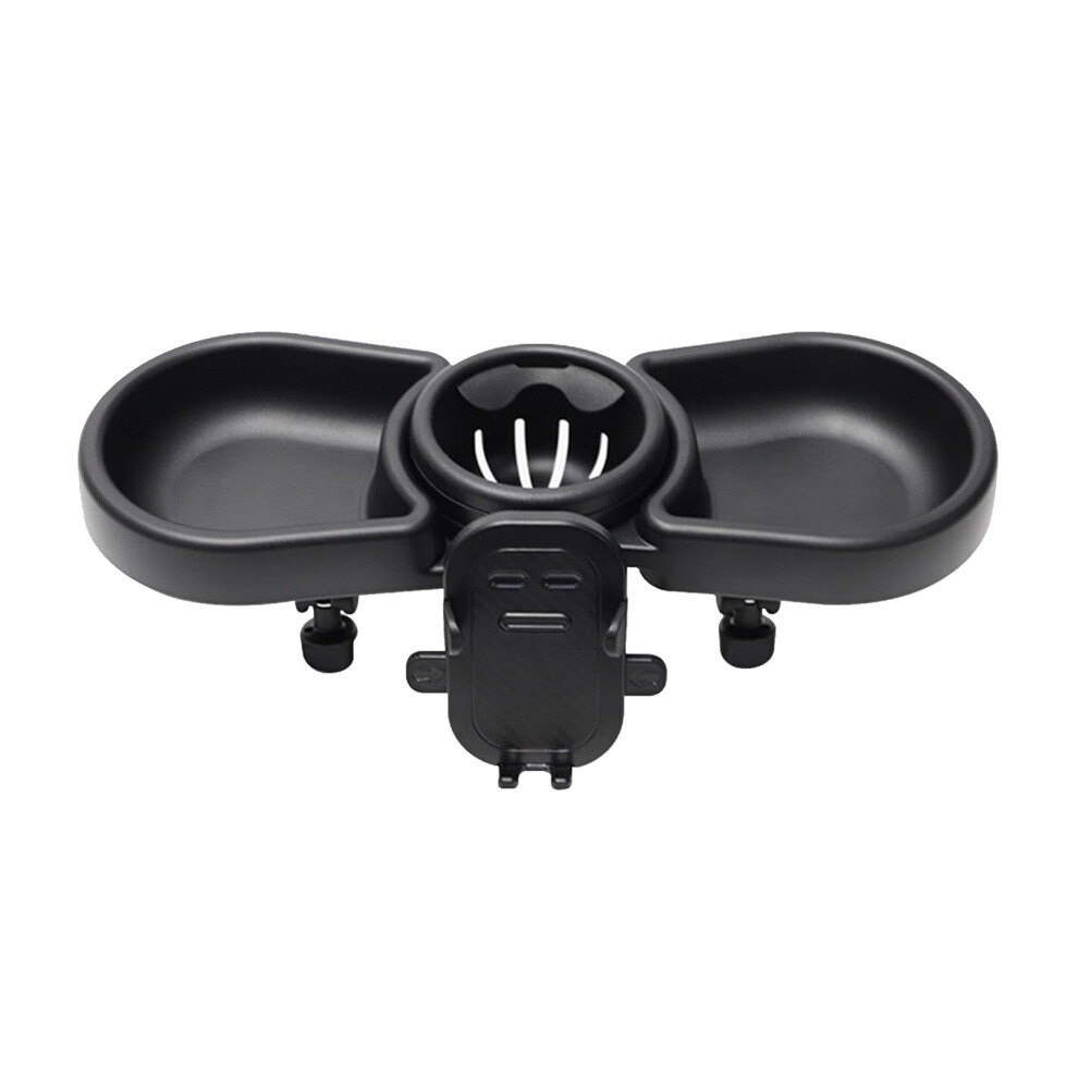 Cup Holder Snack Tray for Toddlers, Multifunctional Portable Stroller Accessory with Organizer for Snacks, Drinks, and Water Bottles
