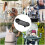 Stroller Snack Holder Tray, Adjustable Snack Tray for Stroller, Black Stroller Accessory, Easy Attachment for Snacks 4