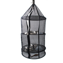 Flower Drying Rack - Folding Mesh Basket for Vegetables, Fruits, Seafood, and Clothing, Round Dehydrator with Zipper