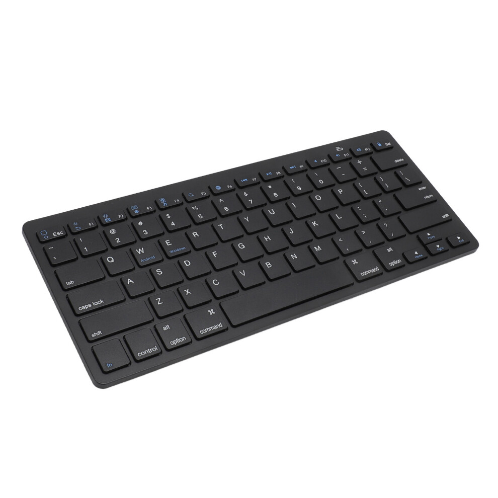 78 Keys Wireless Bluetooth Keyboard Ultra Slim Black for PC, Tablet-image-OPC-PKF6BVY-NEW