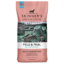 (15 Kg) Skinners Field & Trial Salmon & Rice 15kg , Complete Dry Adult Working Dog Food, Gentle Digestion, Glossy Coat