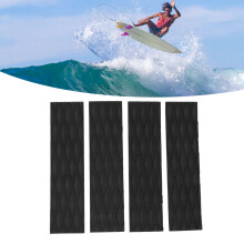 Black 4Pcs EVA Surf Traction Pads for Skimboards Kayaks and More