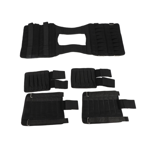 Empty Weighted Vest Set Breathable Mesh Fabric