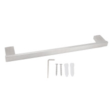 Porte-serviettes de salle de bain en aluminium spatial avec design épuré, finition antirouille, surface facile à nettoyer et garantie à vie