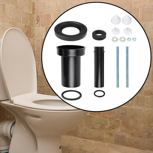 Toilet Tank Connector Set Type C For Wall Mounted Drain Pipe And Flush System 1