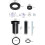 Toilet Tank Connector Set Type C For Wall Mounted Drain Pipe And Flush System 3
