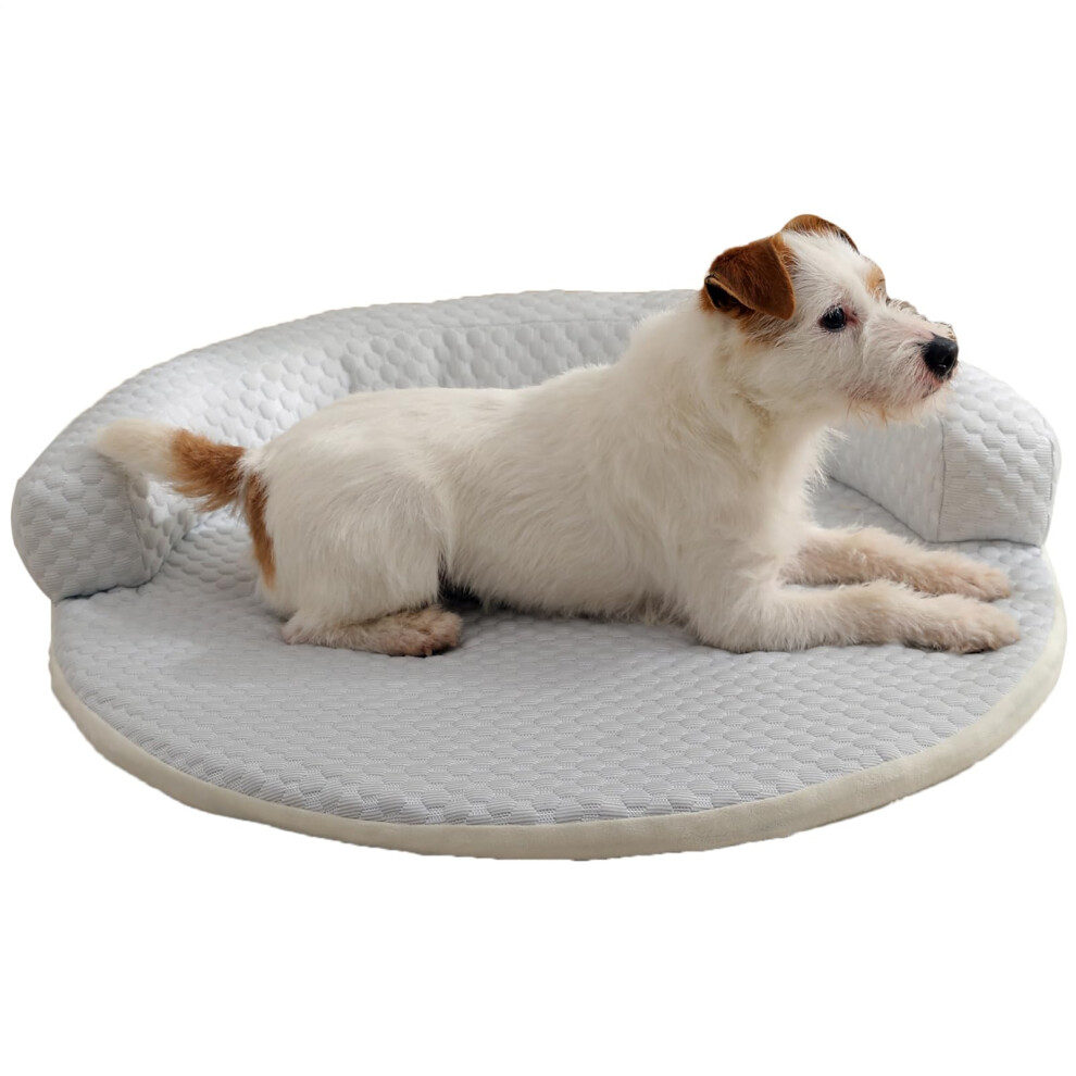 Pet Cooling Mats for Dogs and Cats, Breathable Summer Cold Bed, Gray Puppy Cooling Mat for Travel, Garden, and Recovery-image-OPC-PKF6D9H-NEW