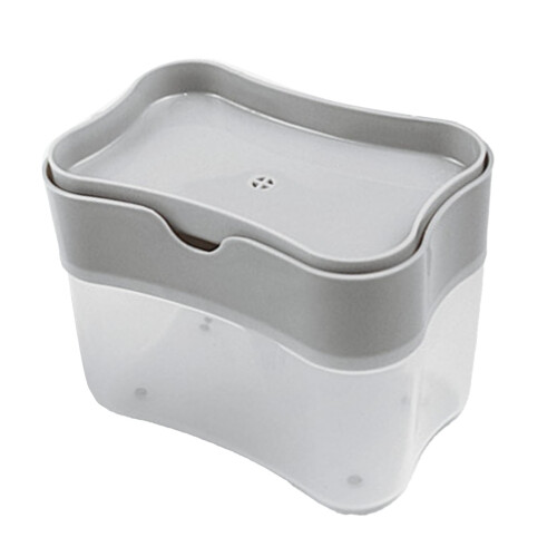 Drückspender aus Kunststoff, grau, 30g (1.1oz) 1