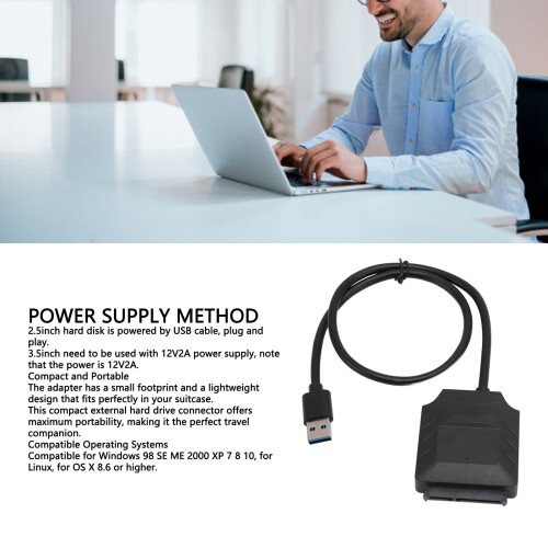 USB 3.0 zu SATA HDD-Adapter 6 Gbit/s 2,5/3,5 Zoll 2
