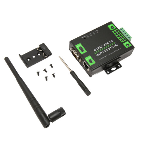 RS232 RS485 to WiFi POE Ethernet Serial Server 1