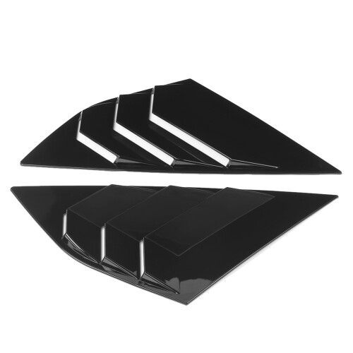 1 Pair Car Rear Window Louver Decor Accessory Fit 1