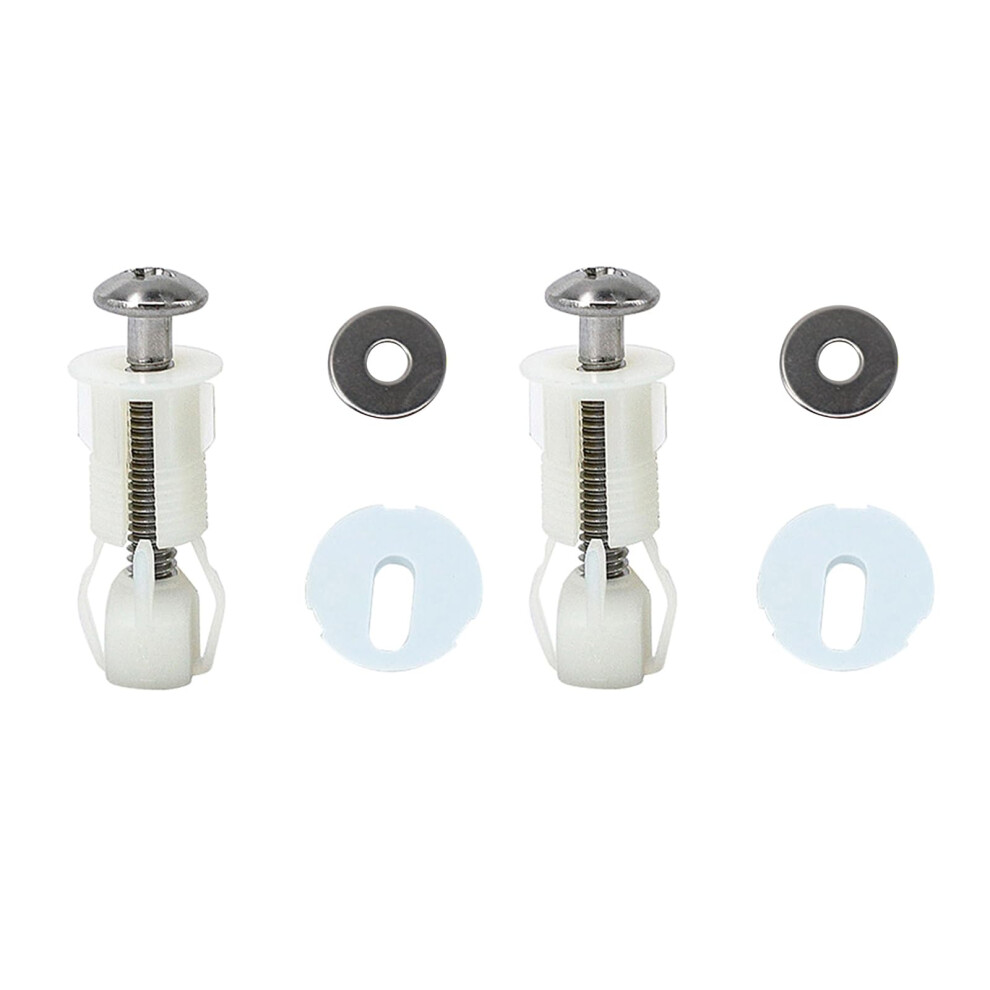 Toilet Hinges Screws 18Mm Top Fixing 2Pcs Easy Installation Stainless Steel Compatible With Standard Toilets 6038364310934