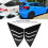 1 Pair Car Rear Window Louver Decor Accessory Fit 7