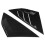 1 Pair Car Rear Window Louver Decor Accessory Fit 1