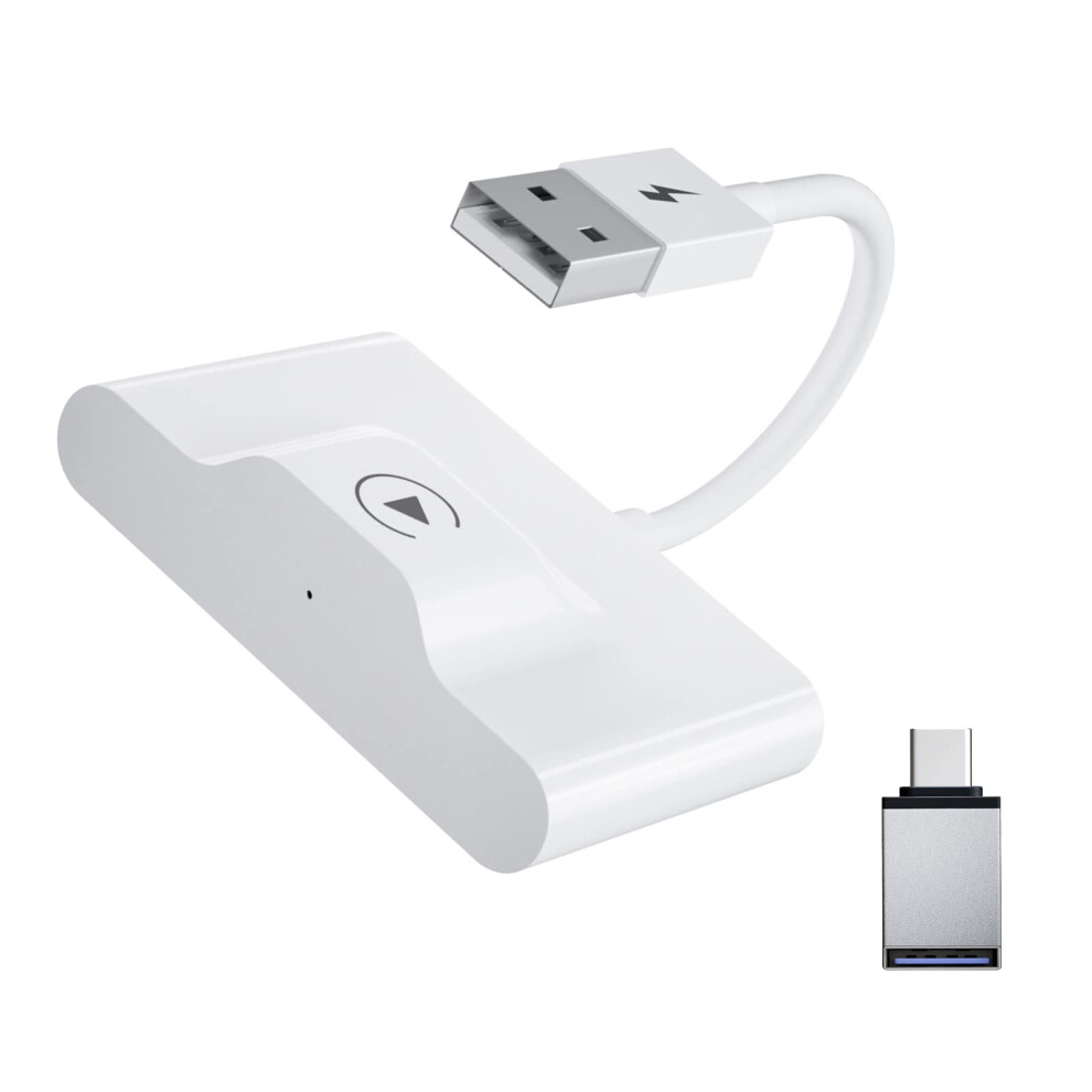 Wireless Carplay Adapter For Apple Iphone Ios 7+ | Convert Wired To Wireless Carplay Dongle | Plug And Play For Factory Carplay Since 2017 9016109780782