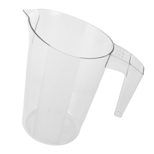 Klarer 2000ml-Messbecher mit Kippöffnung, stapelbar