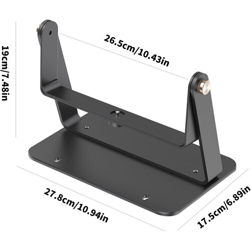 360 Rotating Projector Stand with High Performance Metal Construction, Adjustable Wall and Ceiling Installation, 210 Tilt Compatibility 2