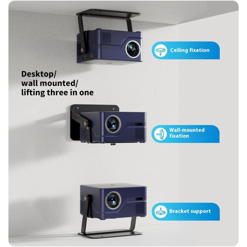 360 Rotating Projector Stand with High Performance Metal Construction, Adjustable Wall and Ceiling Installation, 210 Tilt Compatibility 1