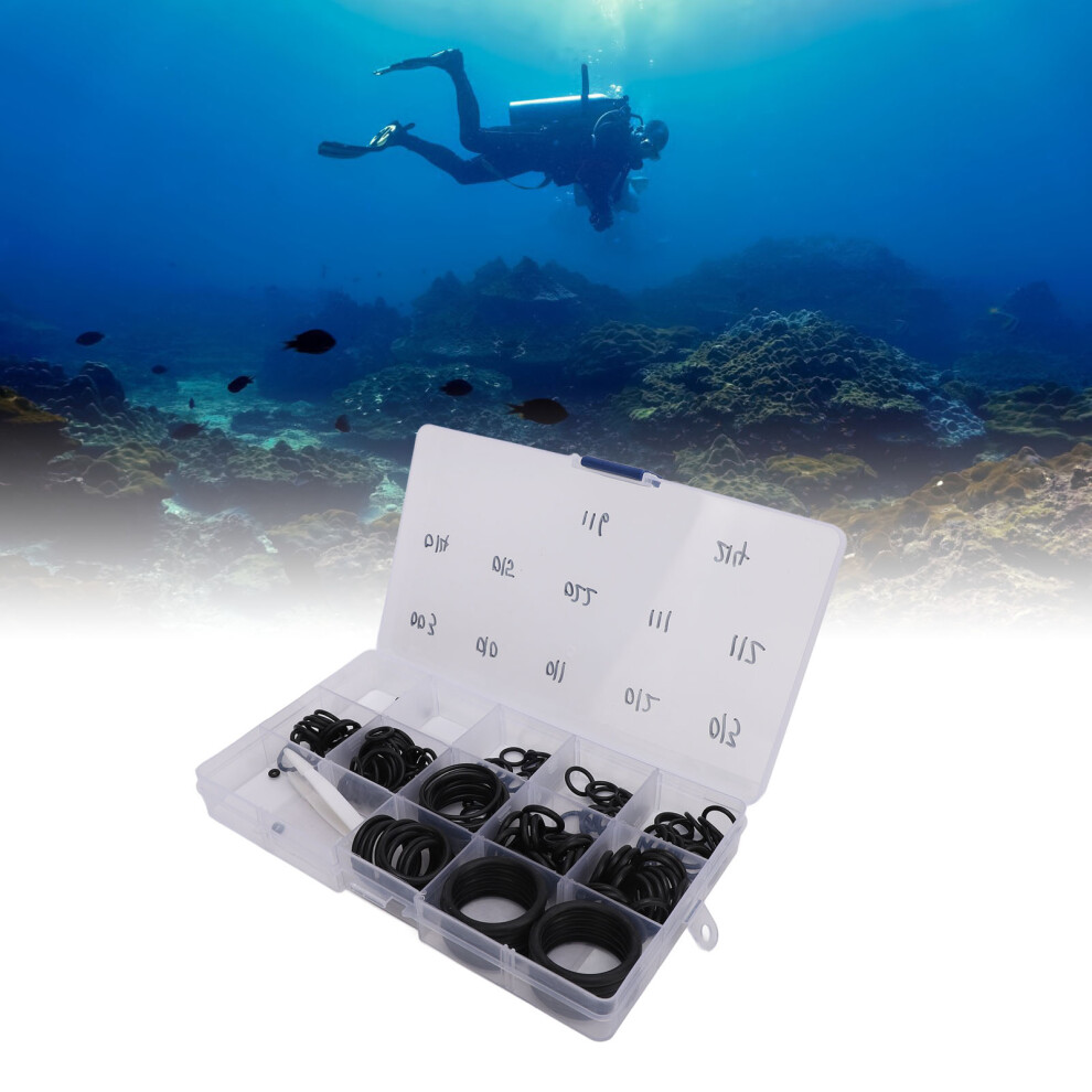 Efficient 170Pcs O Ring Kit: Essential Sealing For Divers & Equipment 6951348912781
