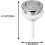 Toilet Flush Button 36mm Single Flush Push Button for Bathroom Water Tank Water Saving Replacement Switch 4