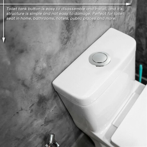Toilet Flush Button 36mm Single Flush Push Button for Bathroom Water Tank Water Saving Replacement Switch 2