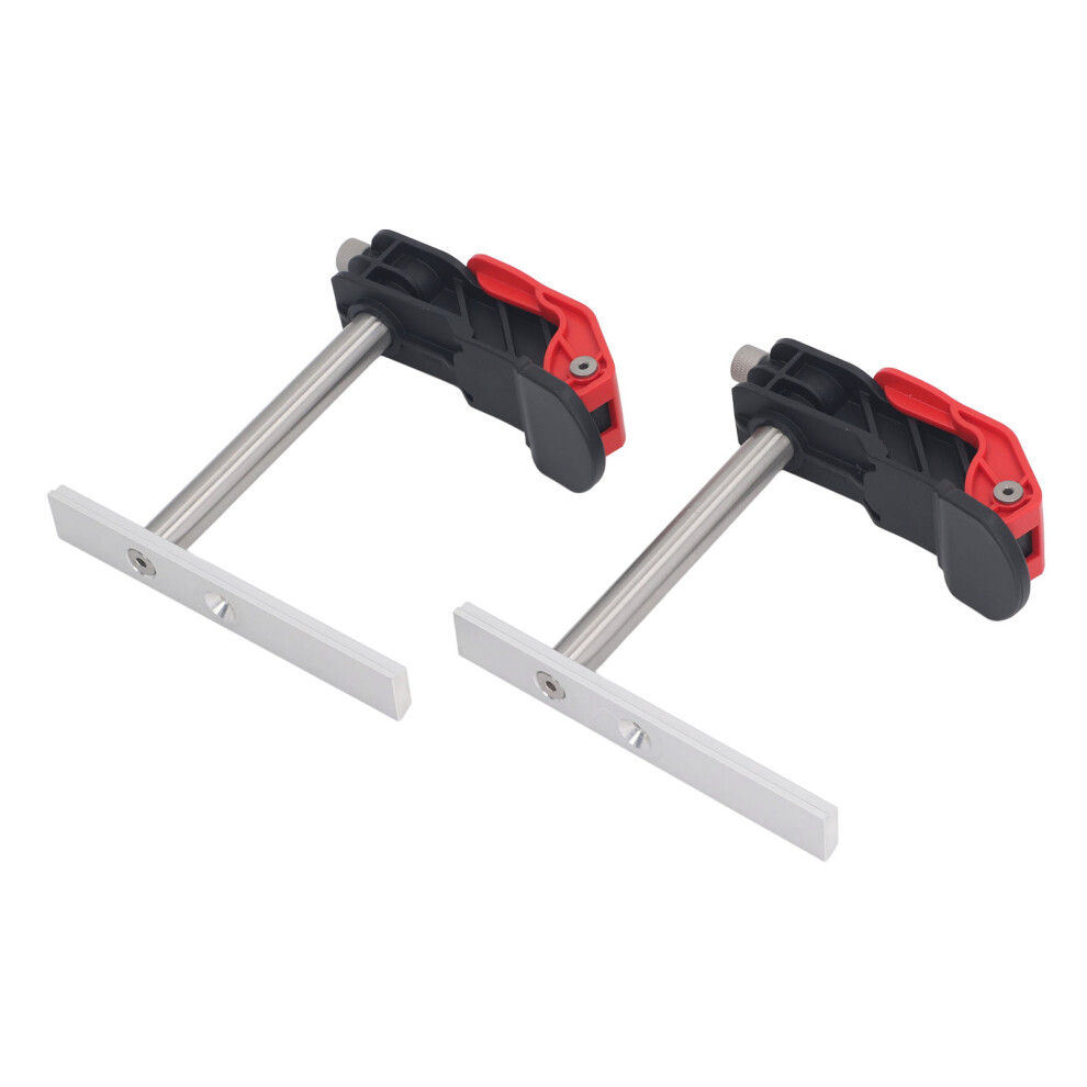 2Pcs Woodworking Press Clamp, Quick Release, For Plate & Guide Rail Fixing 7681348914414