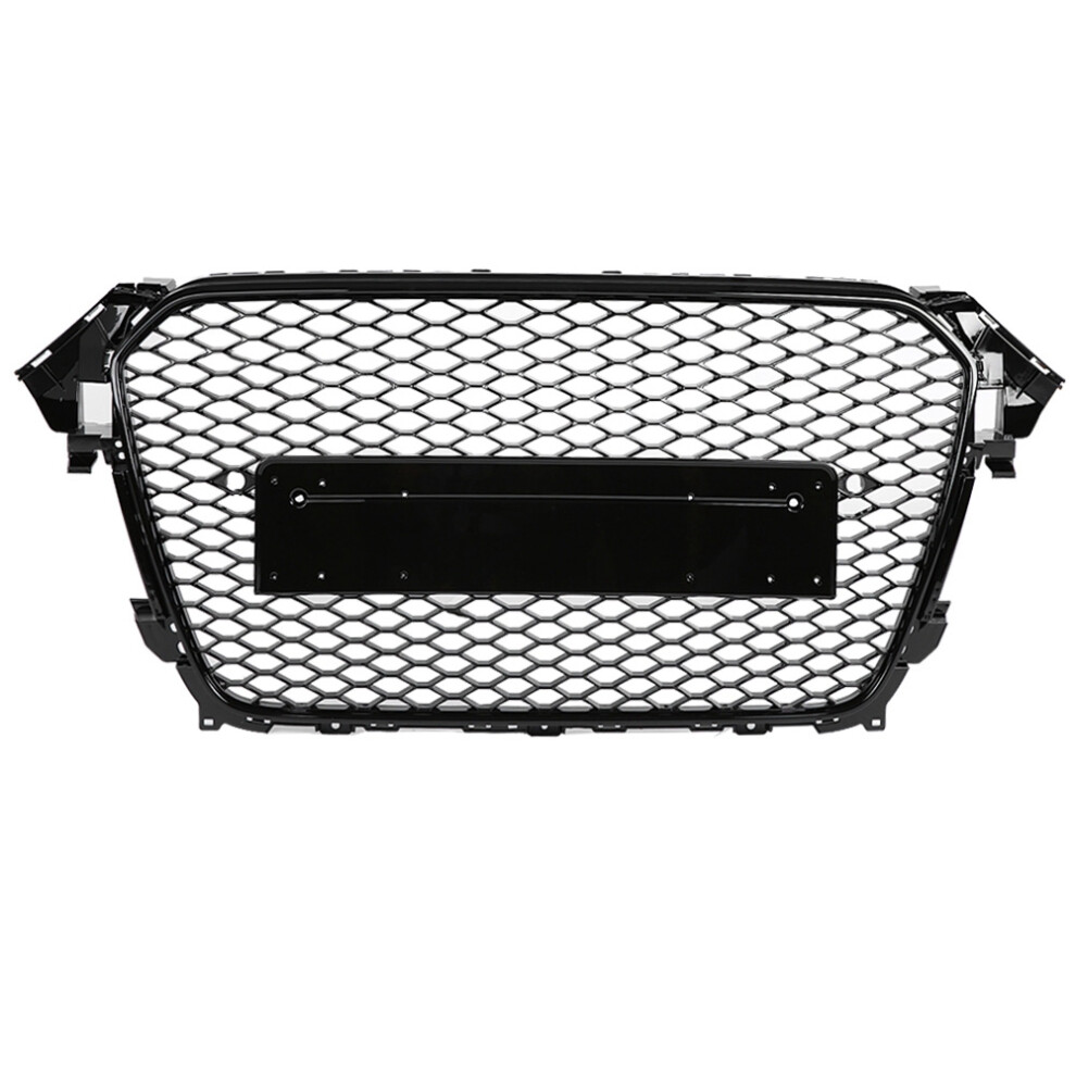 For Rs4 Style Front Sport Hex Mesh Honeycomb Hood Black 8320539096582