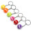 Mini Tennis Ball Key Chain Key Ring Decoration 6