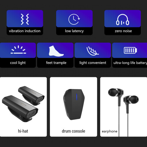 1 Set Somatosensory Virtual Drum Kit Air 1