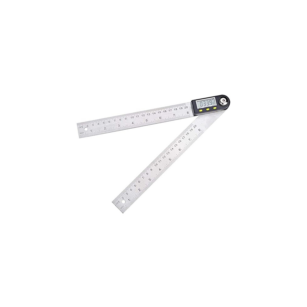 Angle Finder - 0-200Mm Digital Angle Ruler With Lcd Display, Stainless Steel Protractor Gauge, 0-360 Degree Inclinometer 9016109781338