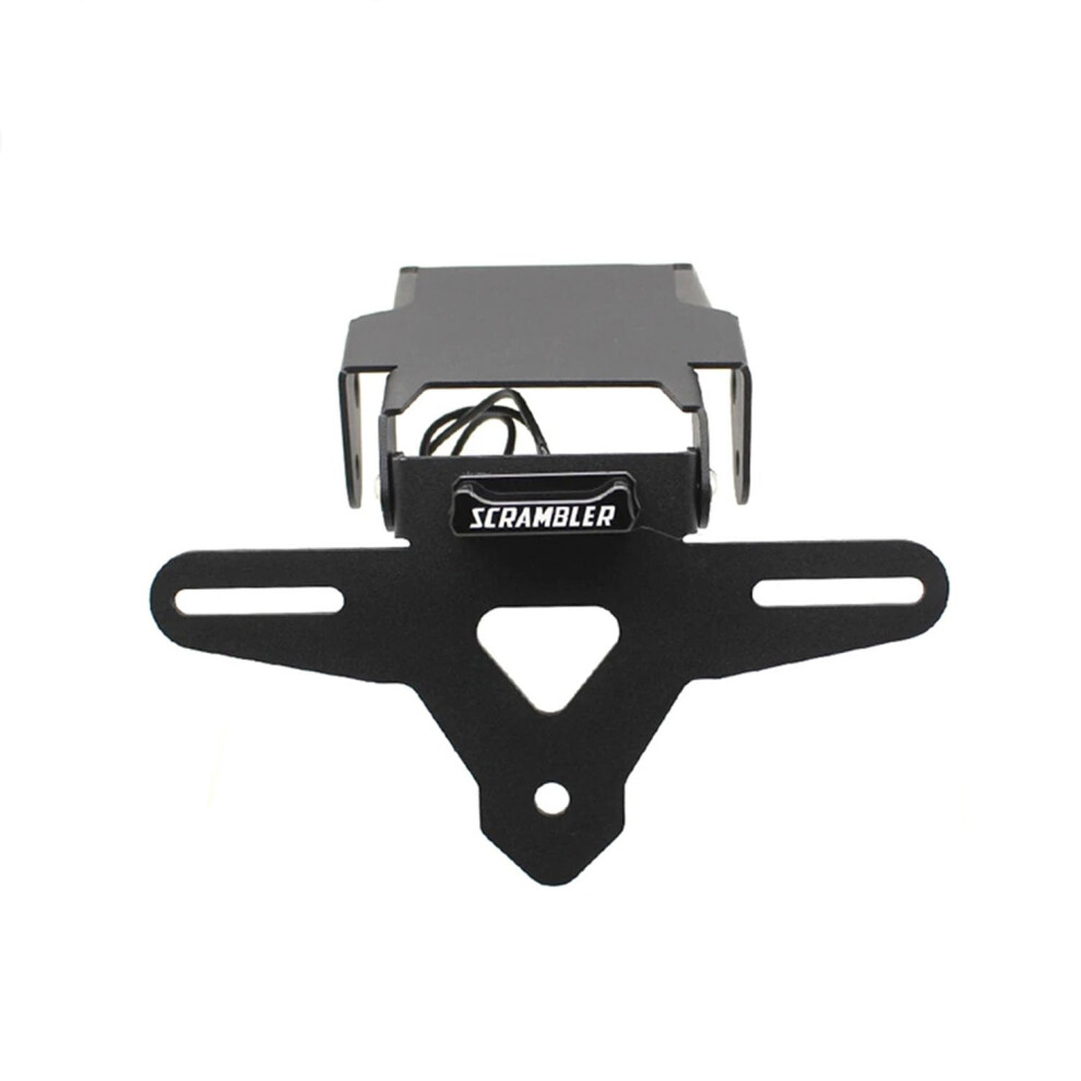 Motorcycle Tail License Plate Holder For Triumph Scrambler 400X Speed400 2024 Adjustable Bracket Tidy Eliminator Accessories Light 6038364311788