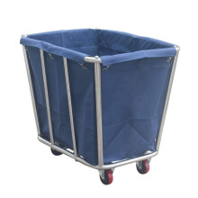 Oxford Cloth Trolley Cart for Living Room & Hotel Cleaning, 8 Steel Pipe Frame, Easy to Clean, Available in Blue & More Colors
