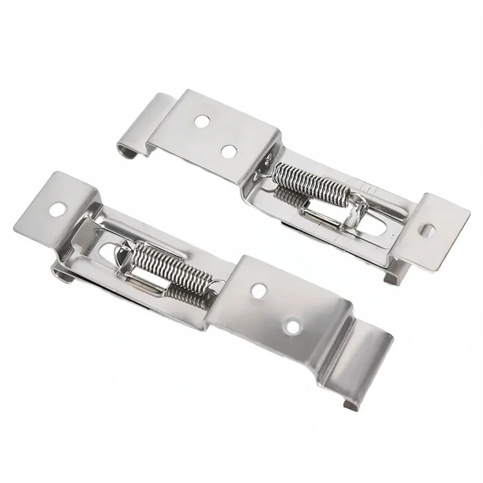 Motorbike Registration Plate Holder Stainless Steel Spring Loaded Bracket 2Pcs License Plate Clips For Trailers 6447073599682