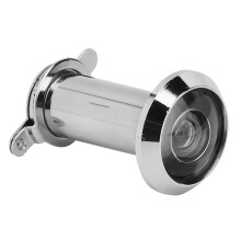 Anti-Theft 220 Door Viewer Silver 16mm for Thick Wood/Fiberglass/Metal Doors