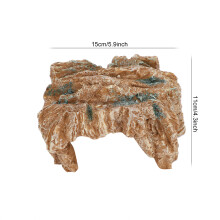Resin-Gartenfigur mit Schildkröten-Höhle für Aquarium-Landschaft, 15x11x9cm