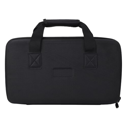 DJ Controller Storage Bag, Hard Protective Case for Double Channel DJ Controllers, Travel-Friendly, Durable Material, Black