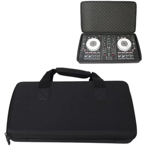 DJ Controller Storage Bag, Hard Protective Case for Double Channel DJ Controllers, Travel-Friendly, Durable Material, Black 2