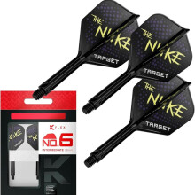 (No6, Intermediate - 26mm) Target Darts Luke 'The Nuke' Littler K-Flex Integrated Flight & Shaft System