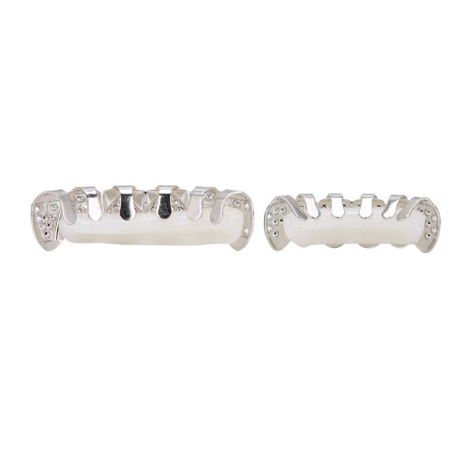 Zahnsatz Hip-Hop Requisiten Zubehör – Gold oder Silber Halloween-Geschenk