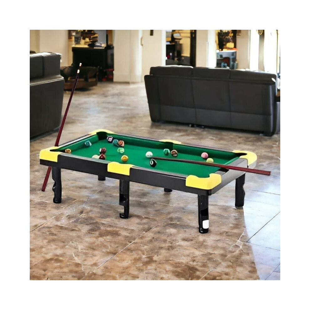 (Default) Kids Toys 8 Ball Pool Table Mini Snooker Cue Set Children Indoor outdoor Games Billiards